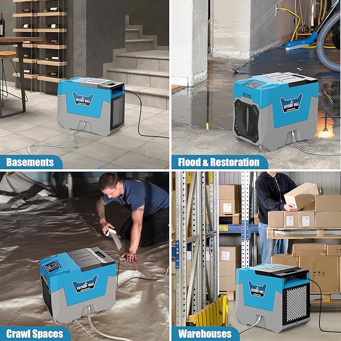 ARGENDON Commercial Dehumidifier,180 Pints Industrial Dehumidifier with Pump & Drain Hose for Whole House, Crawl Space, Warehouse, Up to 2,300 sq ft, Water Damage Restoration, 5-Year Limited Warranty
