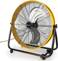 BEESTAR 24 Inch Industrial Drum Fan, High Velocity Heavy Duty Metal Fan 8800CFM 3 Speed 360° Tilt 1/3HP Motor Larg for Garage,Warehouse,Greenhouse,Shop,Workship,Basement (24 INCH)