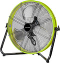 20 In High Velocity Floor Fan Pro, 4500CFM 3 Speed Industrial Metal Floor Fan with Wall Mount for Commercial, Residential, Warehouse, Covered Patio, Shop, Garage, Barn - UL Safety Listed