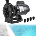 PB4-60 Pool Booster Pump 3/4 HP 115V/230V Dual Voltage 1600GPM Flow Fit for Polaris 180 280 380 480 3900 Kreepy Krauly＆Letro Legend Pressure Pool Cleaners