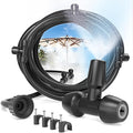 Outdoor Misting System Patio Cooling Kit 75FT Patio Misters with Mist Hose Nozzles Water Mister Cooling System for Backyard Garden Deck Pergola Gazebo Greenhouse Chicken Coop Dog Kennel