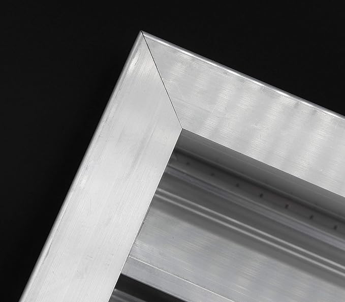 HVAC Premium 12"W x 20"H Aluminum Exterior Gable Louver Vent for Walls & Crawlspace - Weather-Resistant Air Grille with Screen Mesh - [Outer Dimensions 13.75"W x 21.75"H]