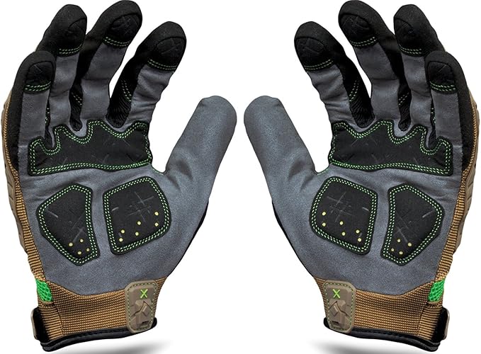 Ironclad EXO Motor Impact Glove; Work Gloves, TPR Impact Protection, (1 Pair), EXO2-PIG-06-XXL Brown