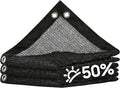 ShadeMart 50% Shade Cloth for Plant, Black 13FT x 37FT Custom Size Outdoor Shade Tarp, Shade Cover with Upgrade Grommets and Zip Ties, Netting Sunblock Net for Vegetables Flower Garden Greenhouse.