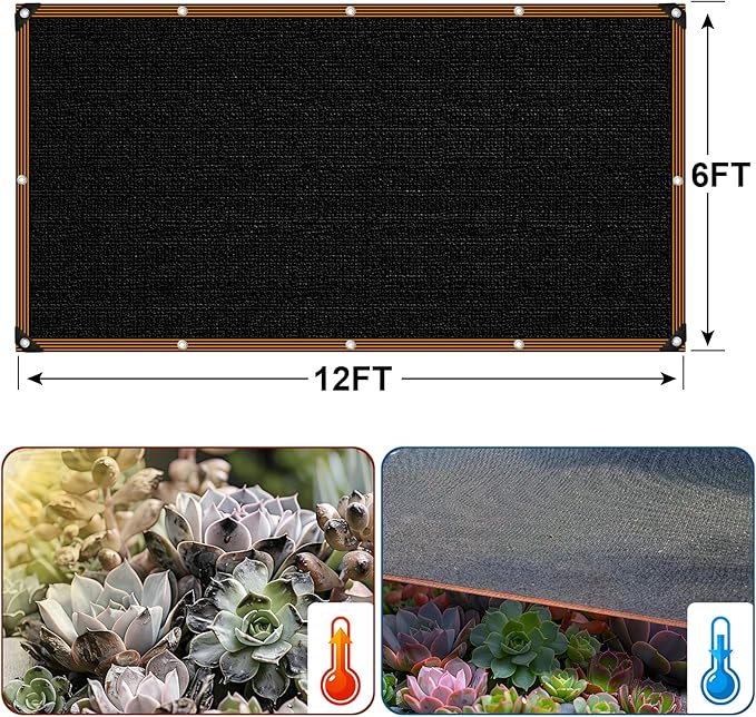 Shade Cloth - for Garden 90% Plant Shades Mesh Tarp with Grommets Outdoor Sun Shades Netting for Chicken Coop Greenhouse Vegetables Pergola Patio Cover