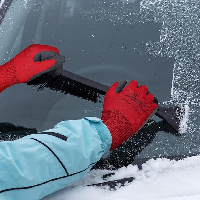 Winter Work Gloves Thermal Insulated Work Gloves Freezer Gloves Waterproof Foam Latex Coated Gloves for Men Women