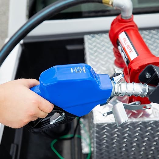Fill-Rite FRNA100DAU00 1” 5 to 25 GPM Sub-Zero Automatic Fuel Transfer Nozzle - Cold Weather Applications, Blue - For Gasoline, Diesel, Biodiesel up to B20, E15 & Kerosene
