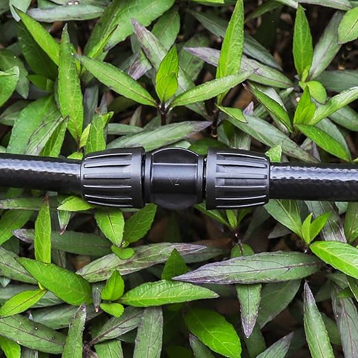 Bonviee 6 Pack 5/16 Inch Drip Irrigation Coupling Connectors, Barbed Lock Tubing Couplers for 5/16” Drip Line, Garden Hose Fittings for Irrigation Systems, Leak-Proof