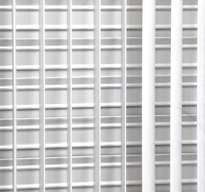 10"w X 10"h Adjustable AIR Supply Diffuser - HVAC Vent Cover Sidewall or Ceiling - Grille Register - High Airflow - White [Outer Dimensions: 11.75"w X 11.75"h]