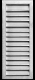 HVAC Premium 12"W x 30"H Aluminum Exterior Gable Louver Vent for Walls & Crawlspace - Weather-Resistant Air Grille with Screen Mesh - [Outer Dimensions 13.75"W x 31.75"H]