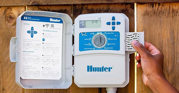 Hunter Hydrawise X2-400 4 Station Hydrawise Controller Bundeled with Wand WiFi Module X2 4 Zone Outdoor or Indoor Smart Internet X2400 Irrigation Timer