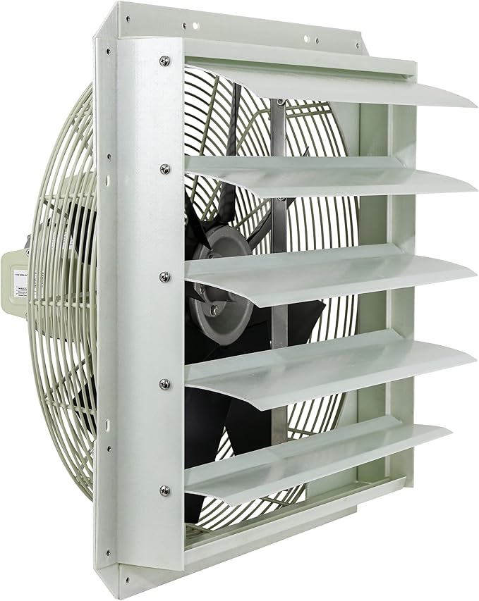iLiving 20-Inch Corrosion Resistance Shutter Exhaust Fan, Single Speed