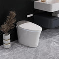 DeerValley Smart Toilet with Built-in Heated Seat, Powerful Auto Flushing and Auto Open/Close Lid, 1.28 GPF & MaP 1000g, Adjustable Seat Temp, Night Light, DV-1S0150-V3