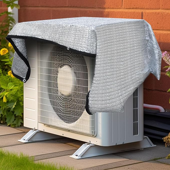 80% Silver Shade Cloth for Garden,Pergola,Greenhouse,Chicken Coop,Kennels,Shade Cloth with Grommets,Simple Hanging Covers