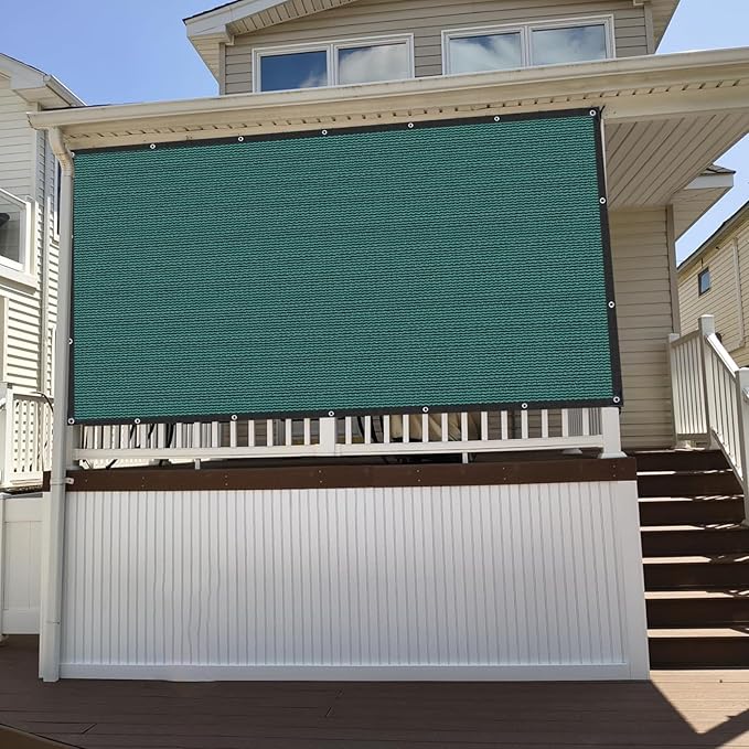 80% Garden Shade Cloth Sun Shade Fabric – UV Resistant Durable Sunblock Netting for Plants,Outdoor Patio,and Greenhouse Coverage[Green 8×12FT]