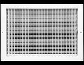 18" X 12" Adjustable AIR Supply Diffuser - HVAC Vent Cover Sidewall or Ceiling - Grille Register - High Airflow - White [Outer Dimensions: 19.75" w X 13.75" h]