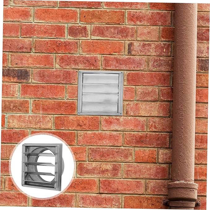 UKCOCO Stainless Steel Ventilation Grille with Movable Slats Rainproof Air Vent Cap for Bathroom Office Home and Industrial Use Versatile and Robust Weather Protection