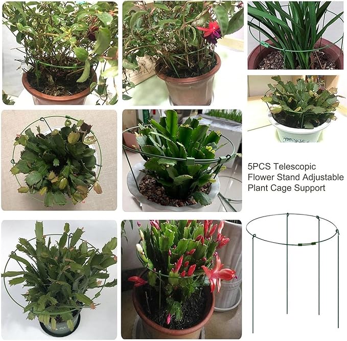 Liudan Trelli Plant Holder, Adjustable Climbing Plant Support Cage, Garden, Telescopic Flower Stand, Garden Tool Frame, Garden Plant Support
