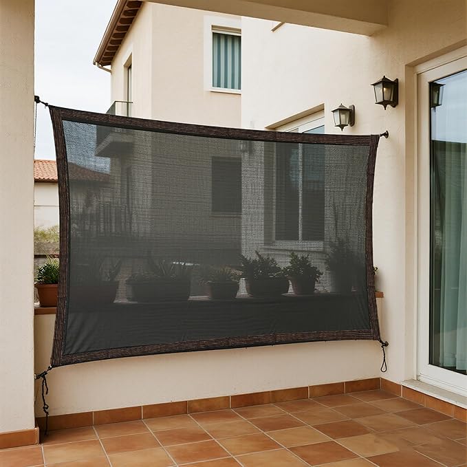 winemana 40% Shade Cloth for Garden- 4x8 FT Breathable Mesh Tarp for Vegetables & Plants, Outdoor Patio Sun Shade with Grommets - Chicken Coop, Dog Kennel Cover
