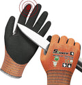 Schwer ProGuard Highest Level Cut Resistant Work Gloves PR3326 for Extreme Protection，ANSI A9 Cut Gloves with Reinforced Thumb, Non Slip, Breathable, Durable, Touch-screen, Orange 1 Pair XL