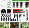 Maotong 240FT Drip Irrigation System Kit, Automatic Garden Watering Misting System for Greenhouse, Yard, Lawn, Plant with 1/2 inch Hose 1/4 inch Distribution Tubing and Accessories