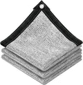 vensovo 85% Aluminum Shade Cloth - Reflective Aluminium Shade Netting Sun Shade Cover with Grommets for Cars, Dogs, Outdoor, RV, Patio (6x10FT)