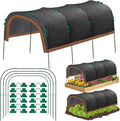 79"x40" Garden Shade Kit, 70% Garden Sun Shade Cloth with Hoops for Plants Heat Protection, Raised Garden Bed Shade Cover Plant Sun Shade for Outdoor Plants Vegetables