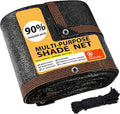 AHWEKR 90% Shade Cloth for Garden, Outdoor Sun Shade Netting with Reinforced Grommets, Pergola Shade Cover Mesh Tarp for Plants Patio Greenhouse Chicken Coop,4ft x 21ft, Black