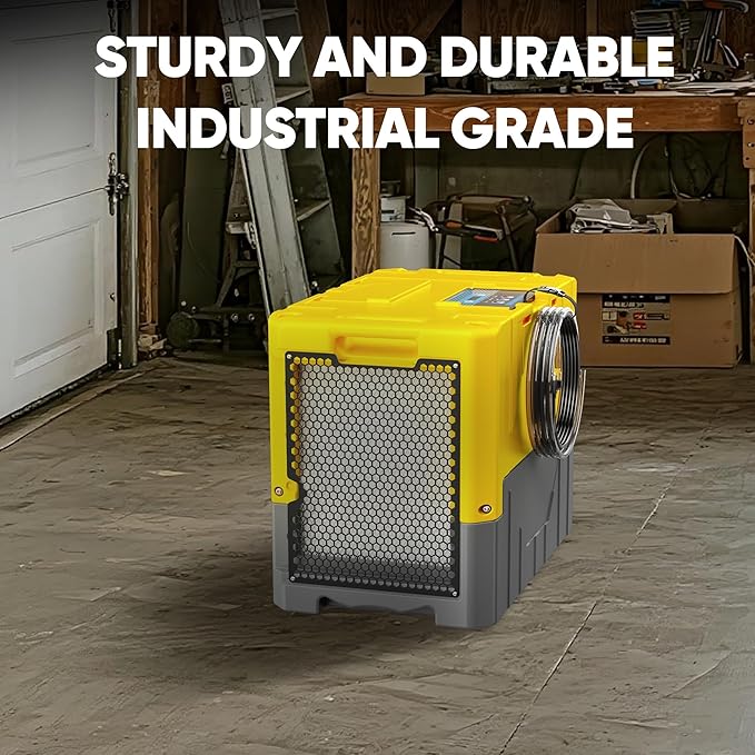 190Pints High Efficiency Commercial Dehumidifier for Basements-6000 Sq.Ft. Industrial Grade Dehumidifiers with Pump & Drain Hose for Crawl Spaces Water Damage Restoration-Auto Defrost-2PC