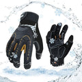 Vgo... 1-Pair 32°F Waterproof Heavy Duty Winter Work Gloves Men,Mechanic Gloves, Impact Protection& Vibration Reduction(Size M, Black&Gold, SL8849FW)