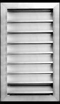 HVAC Premium 10"W x 20"H Aluminum Exterior Gable Louver Vent for Walls & Crawlspace - Weather-Resistant Air Grille with Screen Mesh - [Outer Dimensions 11.75"W x 21.75"H]