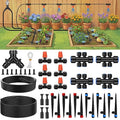 Quick-Connect Drip Irrigation System, 2026-Upgrade Garden Irrigation Kit with 2/5" & 1/4" Tubing, Adjustable Nozzles & Sprinklers, Automatic Watering System for Garden, Lawn, Greenhouse