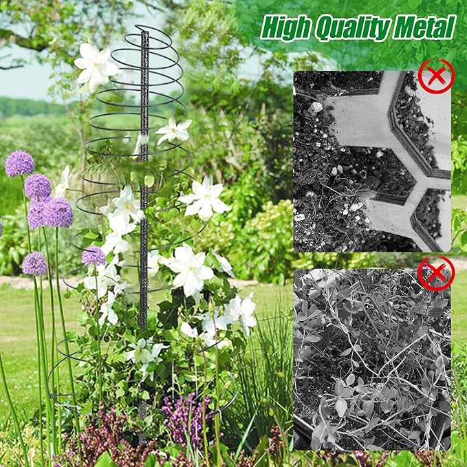 Trellis for Climbing Plants Outdoor,Plants Trellis 44 inch Support Metal Garden Trellis for Plants Flowers Light Vegetables Vine Support