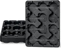 homenote 4 Inch Seed Starting Trays 10 Pack, 12-Cell Seedling Starter Trays for Indoor Outdoor Growing, Plant Starter Germination Trays for Pots Seedlings 4" Opening Compatible Pots