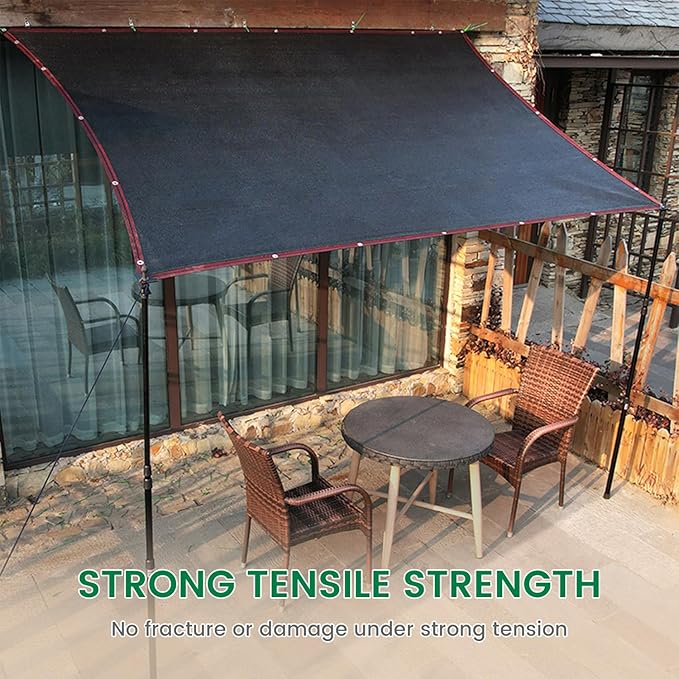 40% 20 X 30 FT Black Shade Cloth, Outdoor Woven Sun Shade with Grommets, Durable Breathable Netting Shading Antifreezing for Patio, Garden, DIY Home, Plants Cover, Greenhouse, Dog Kennel