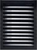HVAC Premium 18"W x 24"H Aluminum Exterior Gable Louver Vent for Walls & Crawlspace - Weather-Resistant Air Grille with Screen Mesh - Black [Outer Dimensions 19.75"W x 25.75"H]