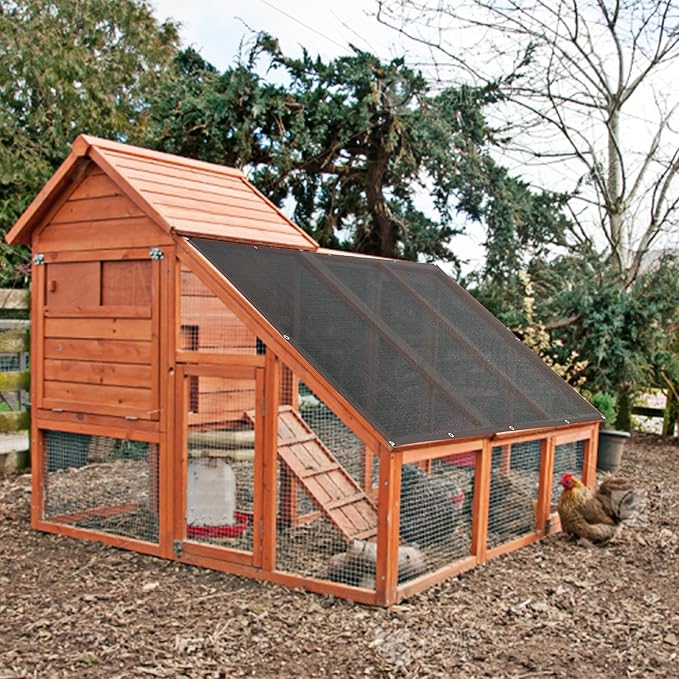 winemana 70% Black Shade Cloth, 3.3 x 6.6 FT Durable Mesh Tarp with Grommets, Resistant Garden Sun Shade Netting with Taped Edge for Plant Cover, Greenhouse, Patio, Tomatoes, Chicken Coop, Barn Kennel