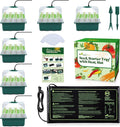 7-Pack Seed Starter Kit with Grow Light (12 Cells per Tray), Plant Germination Trays with Adjustable Humidity Dome Seed Trays Seedling Starter with Base Trays for Germination