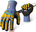 Schwer PRO-SKIN Impact Gloves with ANSI A4 Cut Reistant Protection, Flexible and Comfortable Work Gloves with Grip，Touchscreen, Used for Oil and Gas E&P，Mechanic, Construction, L, PM3900-T