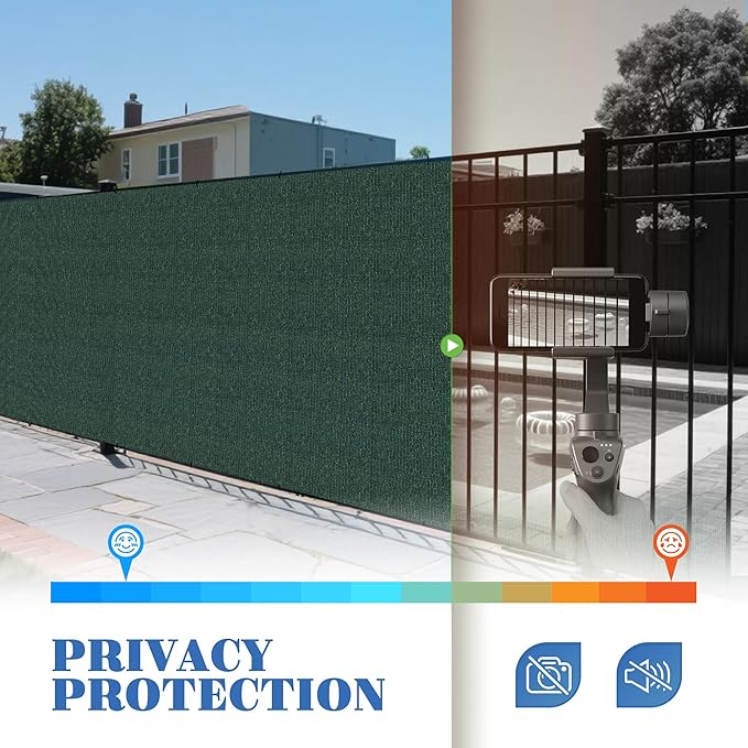 ECOOPTS 6'x190' Sun Shade Roll, Sun Shade UV Blockage Cover for Outdoor Backyard Patio Pergola Greenhouse Plants (Green)