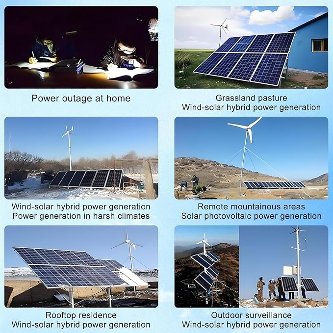 15000W Wind Solar Hybrid Charge Controller - 24V/48V Auto, MPPT Boost Charge Regulator with LCD Display and Dump Load ,24V/48V