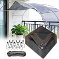 10x13 FT 80% Sun Shade Cloth, Shade Net Mesh Tarp with Grommets, Black UV-Resistant Outdoor Sunblock Cover for Patio Plants, Pergola, Greenhouse, Chicken Coop, Backyard, Balcony