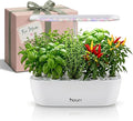 Nouri Hydroponics Growing System, 12 pod APP Smart Indoor Herb Garden Kit with LED Grow Lights, Hydroponic Herb Garden Indoor for Plant Lovers, Gardeners, Kitchen, Tomato Seeds Included
