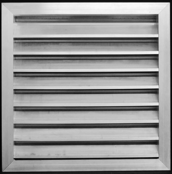 HVAC Premium 20"W x 20"H Aluminum Exterior Gable Louver Vent for Walls & Crawlspace - Weather-Resistant Air Grille with Screen Mesh - [Outer Dimensions 21.75"W x 21.75"H]