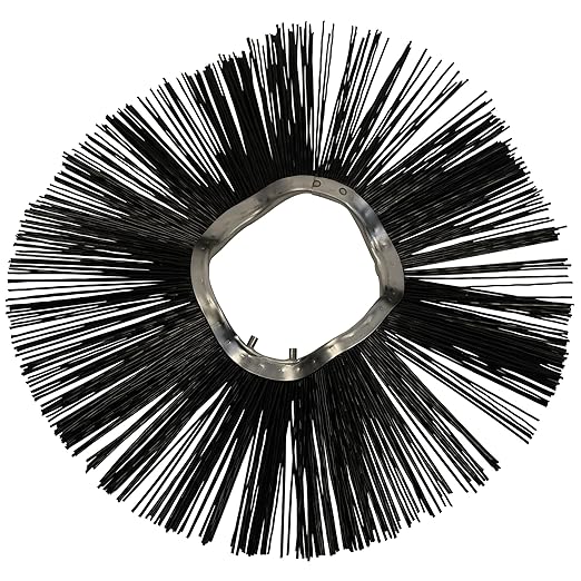 MB Replacement Brushes, 21 x 6-3/8 Inch Convoluted Poly Wafers, for Various Sweeping Brooms and Machines, Pack of 30