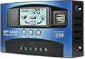 100A MPPT Solar Charge Controller, 12V/ 24V Solar Panel Battery Intelligent Regulator with Dual USB Port, LCD Display and Timer Setting ON/Off Hours