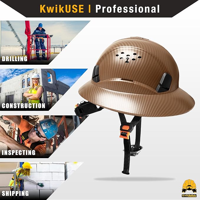 KwikSafety - Charlotte, NC - Hard Hats [Full Brim, Cap Style, Climbing Style] Type 1, Class C ANSI OSHA