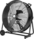 BILT HARD 24" Ultra Quiet Variable Speed High Velocity Drum Fan, DC Motor, 7800 CFM Industrial Heavy Duty Shop Fan for Warehouse, Workshops, Garage, Factory, UL Safety Listed