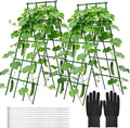 Heavy Duty Cucumber Trellis,2 Pack,No AssemblyGarden Trellis for Climbing Plants Outdoor,Cucumber Trellis, A-Frame Vegetable Frame,Vegetables Peas Beans Squash Cucumber
