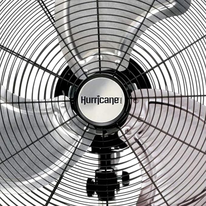 Hurricane 2-Pack Pro High-Velocity Oscillating Metal Stand Fan w/ 3-Speed Setting, 20" - Heavy-Duty Cooling Pedestal Unit w/ 4500 CFM, Adjustable Tilt & Height for Home, Garage, Gym & Workshop